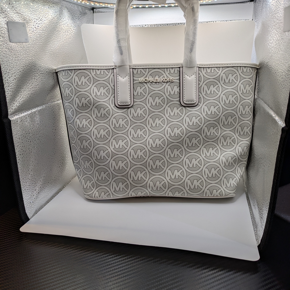 Michael Kors Gray Logo Tote Bag